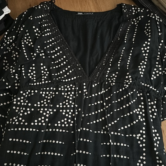 Zara Limited Edition Printed Kaftan Dress - Picture 4 of 5